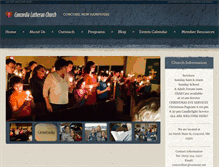 Tablet Screenshot of concordialutheranchurch.org